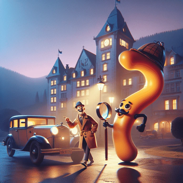A man pushes his car to a hotel