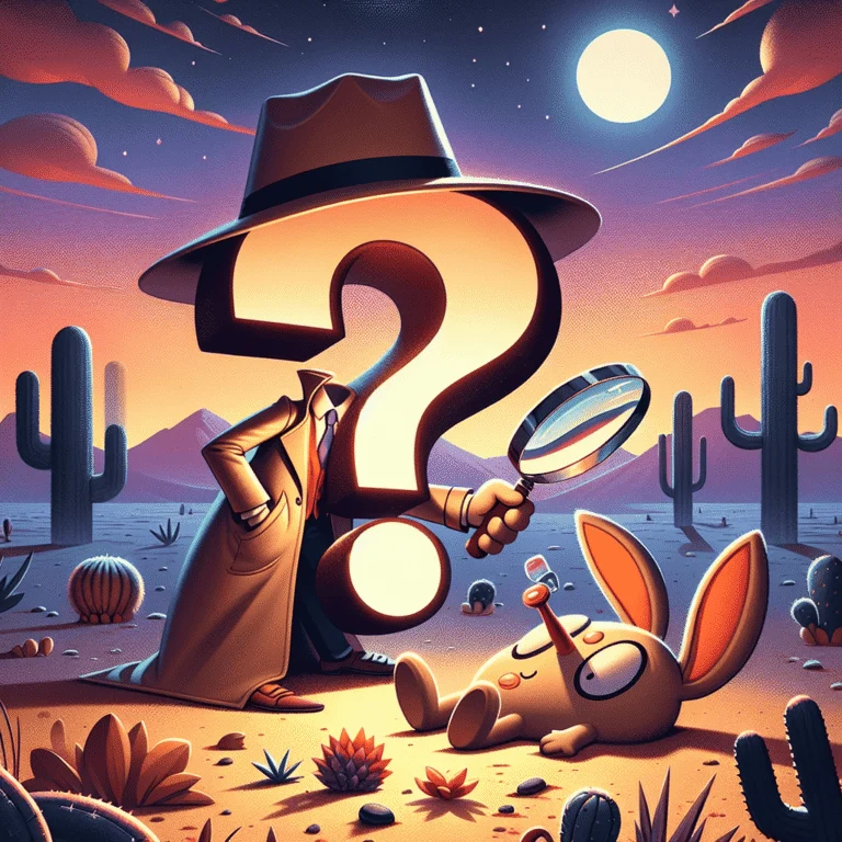 Two men are in a desert and one is dead