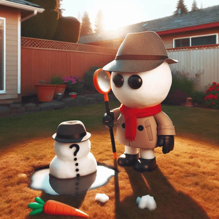 What do you call a snowman in the summer?