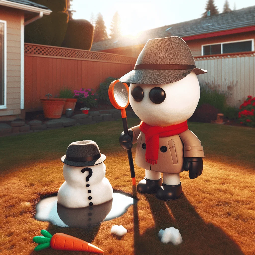 What do you call a snowman in the summer?