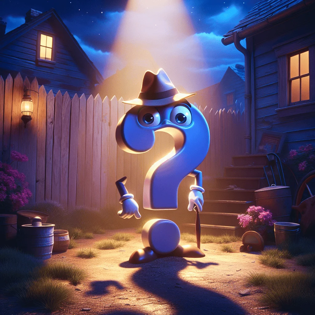 What runs around the yard without moving?