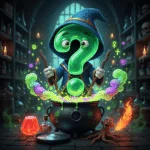 Potion Masters Alchemy Ingredient Riddles illustration featuring mystic brew on Riddlepedia