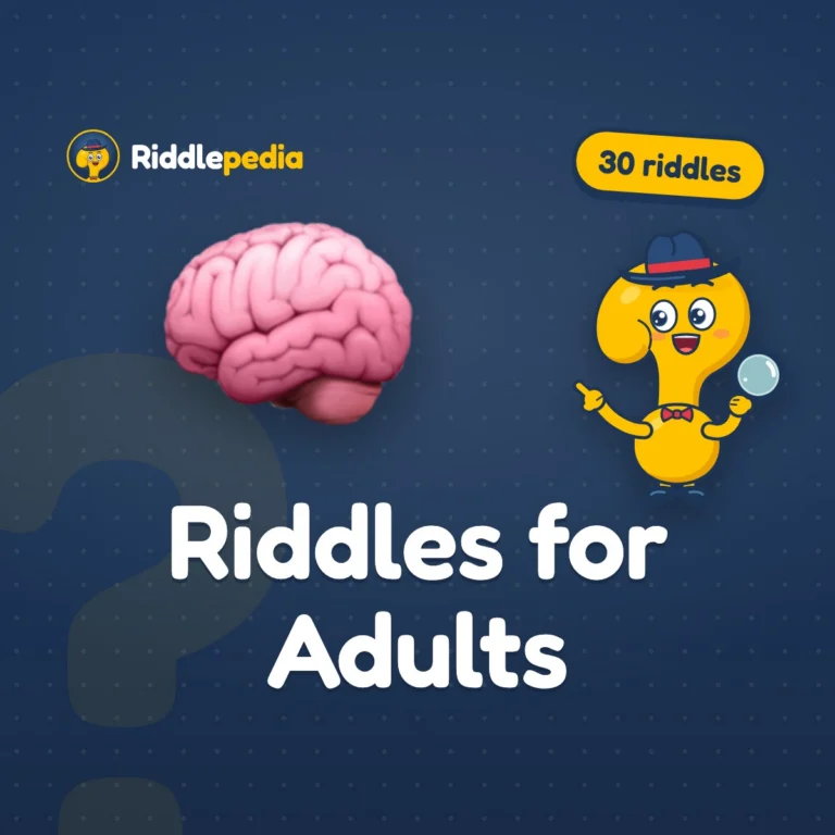 Riddles for Adults: 30 Clean, Tricky Riddles with Answers on Riddlepedia