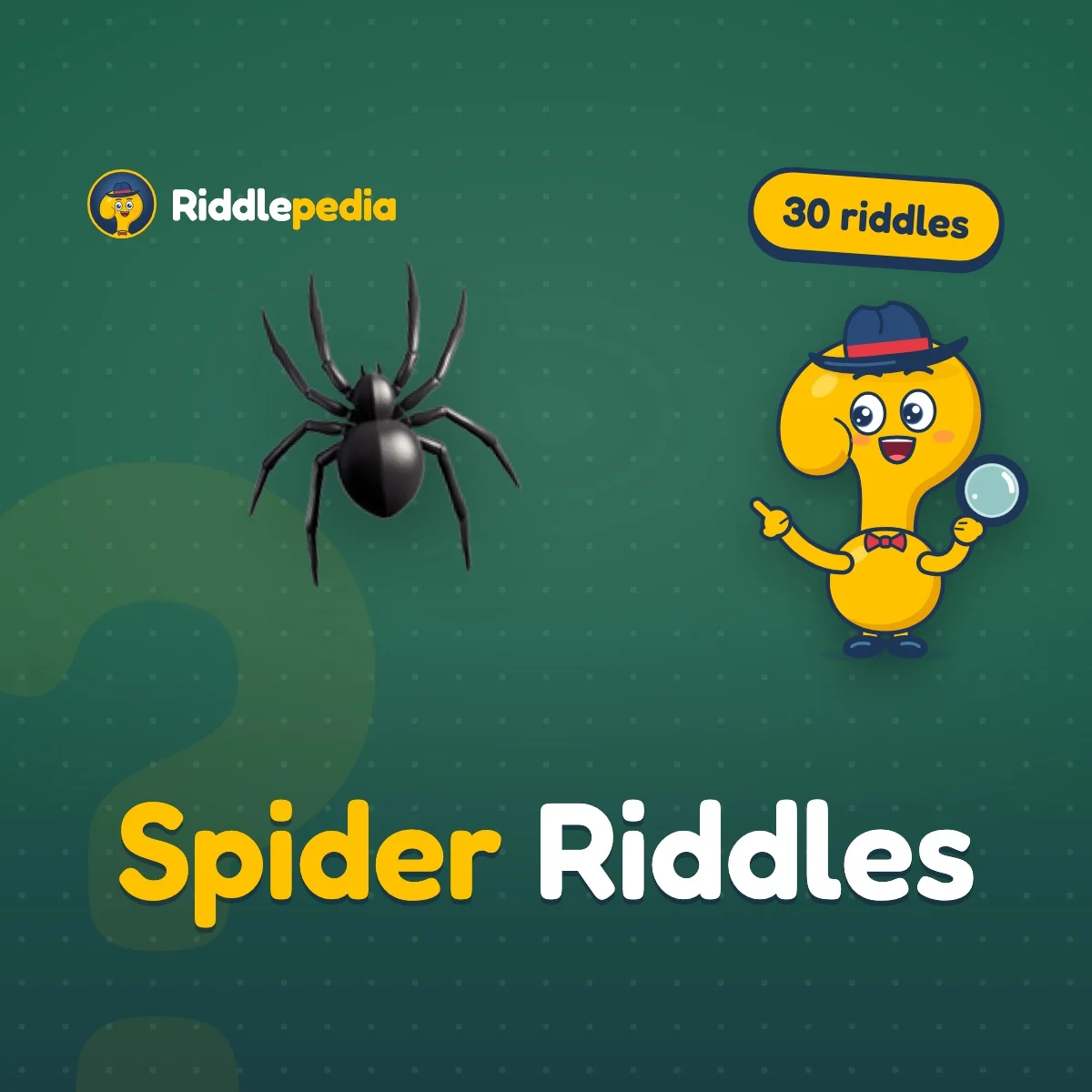 Spider Riddles: 30 Eight-Legged Riddles with Answers on Riddlepedia